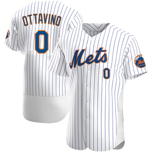 Adam Ottavino #21 - Game Used White Pinstripe Jersey - Roberto