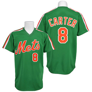 Gary Carter New York Mets St. Patricks Day Throwback Jersey